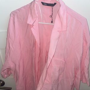 Zara beachy collared shirt